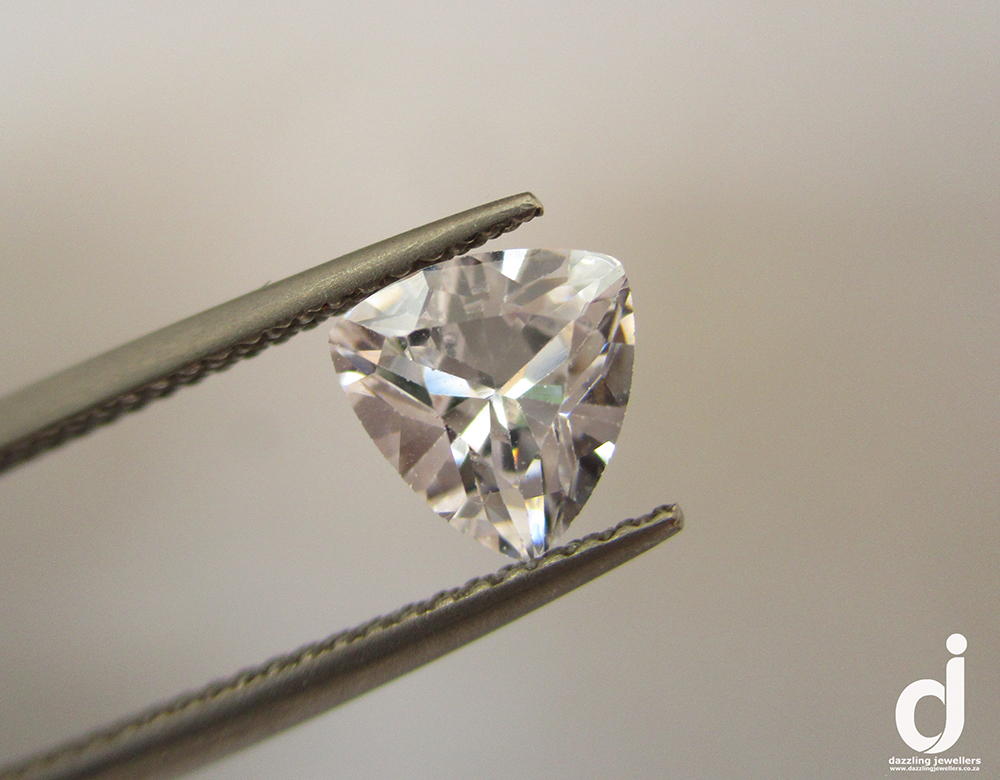2.20ct trillion-cut white cubic zirconia - Image 5